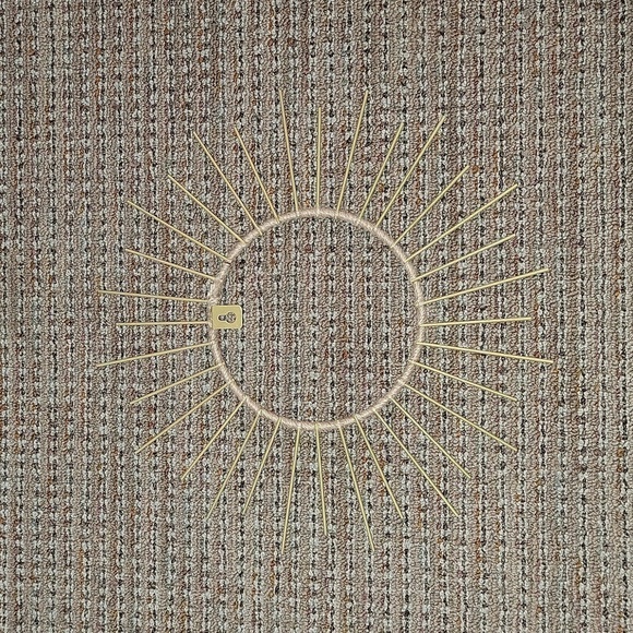 Wall decor NWT Gold with tan twine around the inside hanging wall decor - Picture 3 of 6